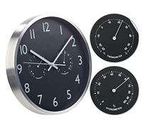 St. Leonhard Horloge murale radio-pilotée Ø 30 cm avec thermomètre et hygromètre