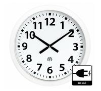 Horloge murale radio-pilotée entourage blanc Ø 60 cm option : Mouvement non étanche