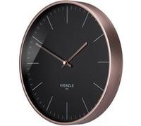 Horloge murale radio-pilotée KIENZLE DCF Modern 25 cm Or rose / Noir