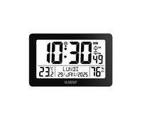 La Crosse Technology - WS8008 Horloge Murale Radio Pilotée - Noir
