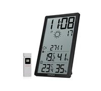 Horloge murale radio-pilotée météo KIENZLE Jumbo NEO LCD verticale