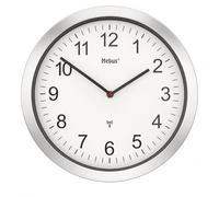 Horloge radiopilotée Mebus 14121 radiopiloté(e) 45 cm aluminium mécanisme d'horloge silencieux