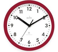 Horloge murale radiocommandée, 20 cm, rouge