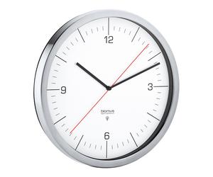 horloge murale radiocommandée RONO ⌀ 24 cm, blanche, Blomus