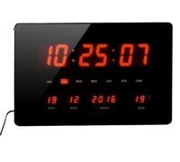 Horloge murale Retour vers le futur affichage rouge