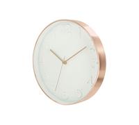 Horloge Murale Ronde Blanche et Rose Gold - MELINA