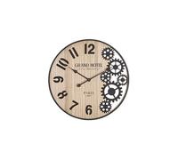 Mauro Ferretti horloge murale Grand Ø 60x4,5 cm noir marron