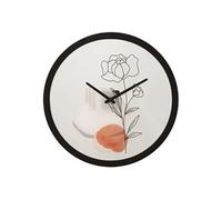 Mauro Ferretti Horloge murale Fleur -A- Métal et verre Ø 40 cm Multicolore