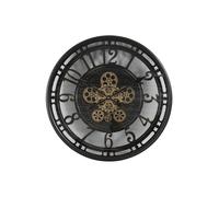 Horloge murale ronde Norris S noire - Countryfield