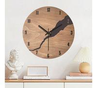 Horloge murale rustique en bois de 30 cm, pour apporter une touche à la fois puissante et contemporaine à votre pièce