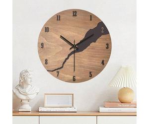Horloge murale rustique en bois de 30 cm, pour apporter une touche à la fois puissante et contemporaine à votre pièce
