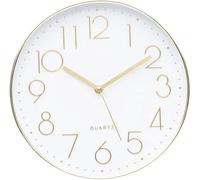 Horloge murale silencieuse, 30 cm, à quartz, à piles, grande taille, facile à lire