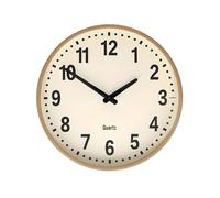 Nedis Horloge murale analogique - Beige