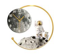 Horloge murale silencieuse astronaute, horloge suspendue décorative simple
