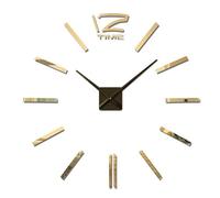 Horloge murale silencieuse - Autocollants 3D sans cadre, diamètre 60 cm, mini horloge bricolage, adhésive miroir, décoration silencieuse et sans tic-tac, pour salon, chambre