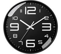 Avizar Horloge murale analogique - Noir