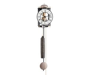 Horloge murale squelette, mécanique, réserve de marche de 8 jours, avec pendule, couleur crème, 62 cm