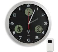 Horloge murale station météo lcd radiopilotée