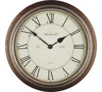 Horloge murale Techno Line WT 7006 à quartz 36 cm x 70 mm bois pour salle de