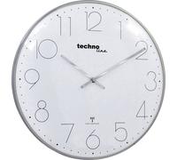 Horloge murale Techno Line WT 8235 chrom-optik radiopiloté(e) 35 mm x 25 mm chrome