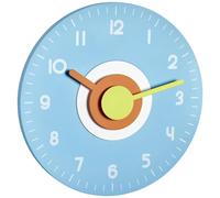 Horloge murale TFA Dostmann 60.3015.06 à quartz 23 mm x 40 mm bleu clair mécanisme d'horloge silencieux