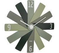 Horloge murale TFA Dostmann 60.3020.04 à quartz 40 mm x 3.7 mm x 40 mm vert, olive, vert forêt mécanisme d'horloge silencieux