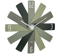 Horloge murale TFA Dostmann 60.3020.04 à quartz 40 mm x 3.7 mm x 40 mm vert, olive, vert forêt mécanisme d'horloge silencieux