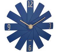 Horloge murale TFA Dostmann 60.3020.06 à quartz 40 cm x 3.7 cm x 40 cm bleu, bleu nuit mécanisme dhorloge silencieux