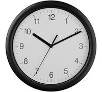 Horloge murale TFA Dostmann 60.3064.01 à quartz 25.4 cm x 25.4 cm x 3.4 cm noir
