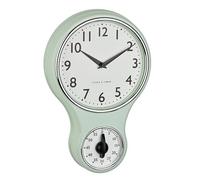 Horloge murale TFA Dostmann 60.3073.20 à quartz, mécanique 19.6 mm x 5.8 mm x 30 mm menthe, vert