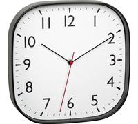 Horloge murale TFA Dostmann 60.3076.01 à quartz 27.9 mm x 4.9 mm x 27.9 mm noir mécanisme d'horloge silencieux