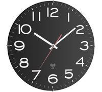 Horloge murale TFA Dostmann 60.3509 radiopiloté(e) 30 cm x 40 mm noir