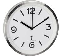Horloge murale TFA Dostmann 60.3535.02 radiopiloté(e) 25.3 mm x 42 mm aluminium (brossé)
