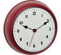 Horloge murale TFA Dostmann 60.3541.05 radiopiloté(e) 6.8 mm x 24 mm x 24 mm rouge