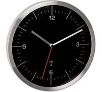 Horloge murale TFA Dostmann 60.3544.01 radiopiloté(e) 24.5 cm x 4.1 cm x 24.5 cm acier inoxydable mécanisme dhorloge silencieux