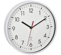 Horloge murale TFA Dostmann 60.3550.02 radiopiloté(e) 24.5 cm x 42 mm blanc