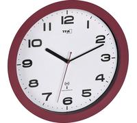 Horloge murale TFA Dostmann 60.3554.06 radiopiloté(e) 50 mm x 320 mm bleu mécanisme d'horloge silencieux