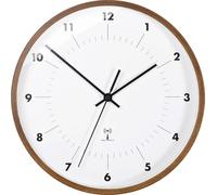 TFA Dostmann 98.1097 Horloge murale radio-pilotée Placage en bois