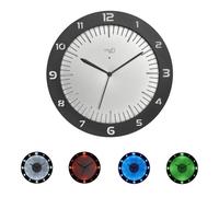 TFA Dostmann Horloge murale Lumoclock 60.3553.10 analogique radio-pilotée LED 30 cm gris