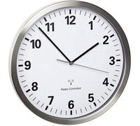 TFA Dostmann Horloge murale 60.3523.02 radiocommandée acier inoxydable 30,5 cm