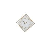 Horloge murale Turning Time métal doré blanc 85x85 cm