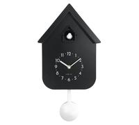 Horloge murale Twitter avec pendule, vert olive/lavande, sons de la nature