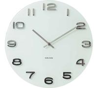 Horloge murale verre rond murale Karlsson Vintage Blanc 35x35x4x35 cm