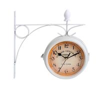 Horloge Murale Vintage Double Face Silencieuse