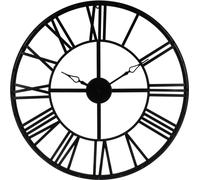Horloge murale vintage noire 70cm