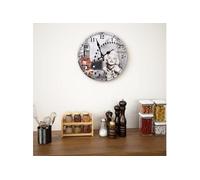vidaXL Horloge Murale Vintage, Pendule Murale, Décoration de Chambre à Coucher Cuisine Bureau Salon Maison Intérieur, 50628