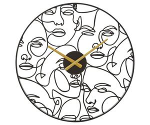 HORLOGE MURALE VISAGES