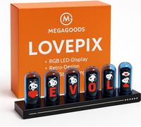 Horloge Nixie Tube RGB LED IPS Display DIY Retro Design APP Contrôle FR.