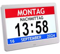 Horloge numérique 10" avec fonction rappel et cadre photo [infactory]