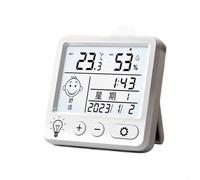 Horloge numérique avec interface écran couleur fonction calendrier et système de détection de température et d'humidité intégré